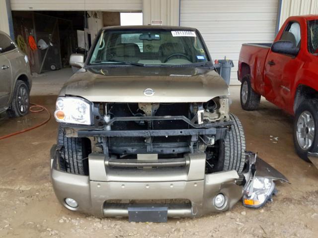 1N6ED29XX2C386852 - 2002 NISSAN FRONTIER C GREEN photo 9