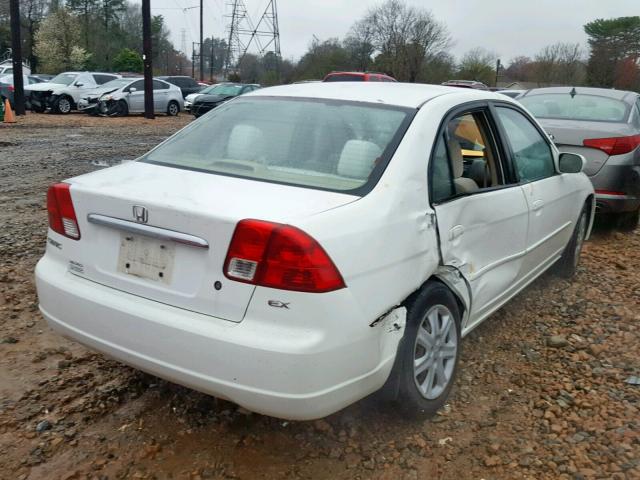 1HGES26773L022503 - 2003 HONDA CIVIC EX WHITE photo 4