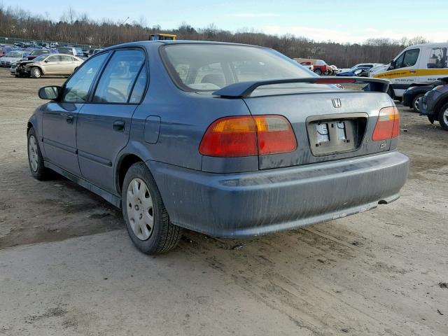 2HGEJ6621WH586132 - 1998 HONDA CIVIC DX BLUE photo 3