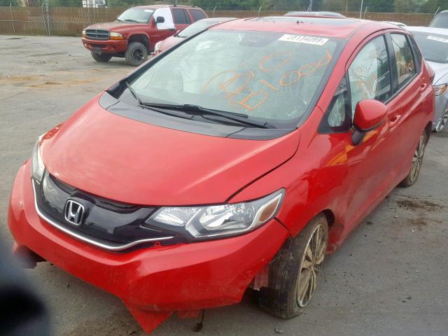 JHMGK5H72GX001142 - 2016 HONDA FIT EX RED photo 2