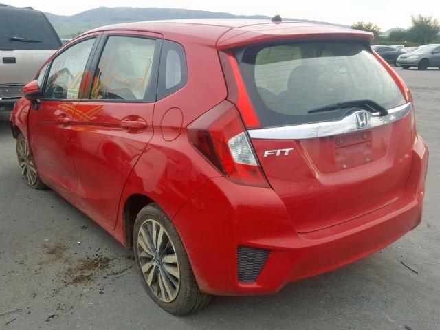 JHMGK5H72GX001142 - 2016 HONDA FIT EX RED photo 3