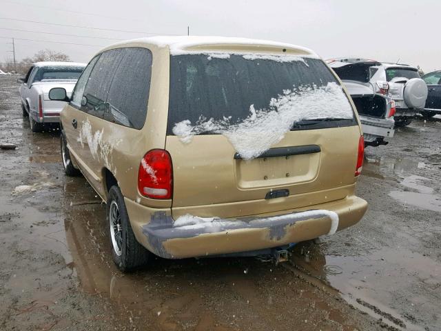 2B4GP25R9XR281919 - 1999 DODGE CARAVAN GOLD photo 3