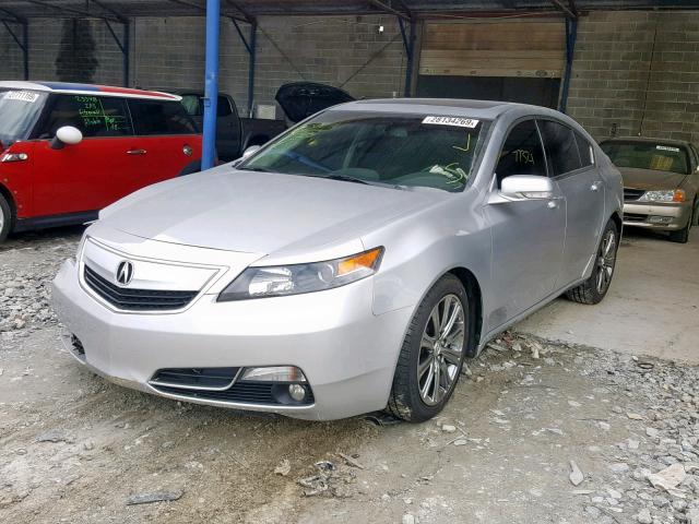 19UUA8F37EA003396 - 2014 ACURA TL SE SILVER photo 2