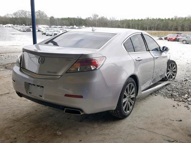 19UUA8F37EA003396 - 2014 ACURA TL SE SILVER photo 4