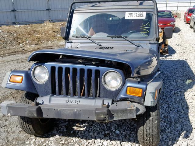 1J4FA39S92P769968 - 2002 JEEP WRANGLER / BLUE photo 9