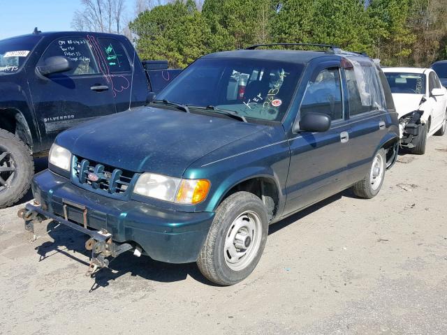 KNDJB7238X5605010 - 1999 KIA SPORTAGE GREEN photo 2