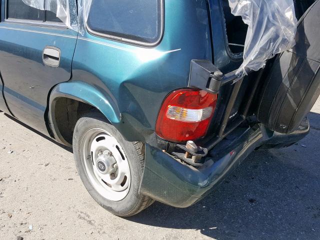 KNDJB7238X5605010 - 1999 KIA SPORTAGE GREEN photo 9