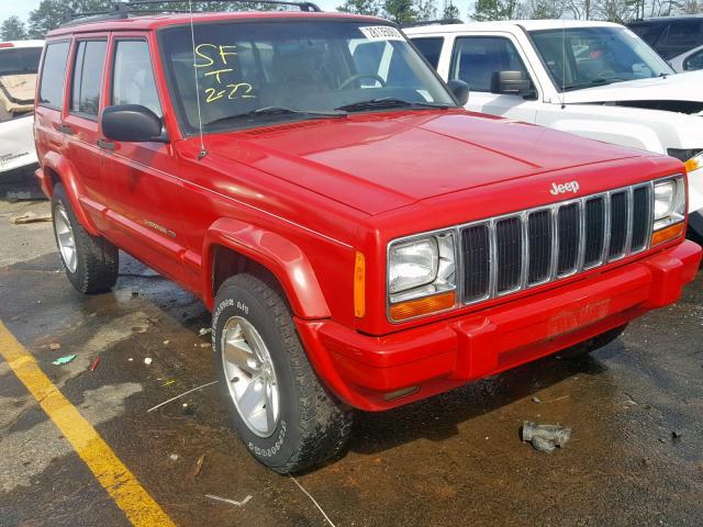 1J4FF68S7YL227210 - 2000 JEEP CHEROKEE L RED photo 1