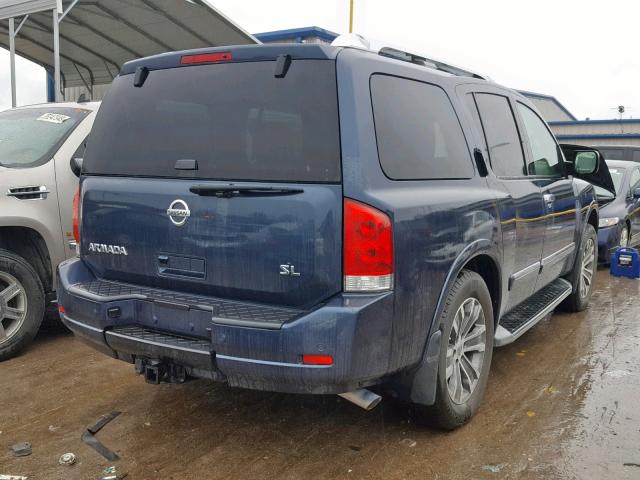 5N1BA0NC9FN603609 - 2015 NISSAN ARMADA SV BLUE photo 4