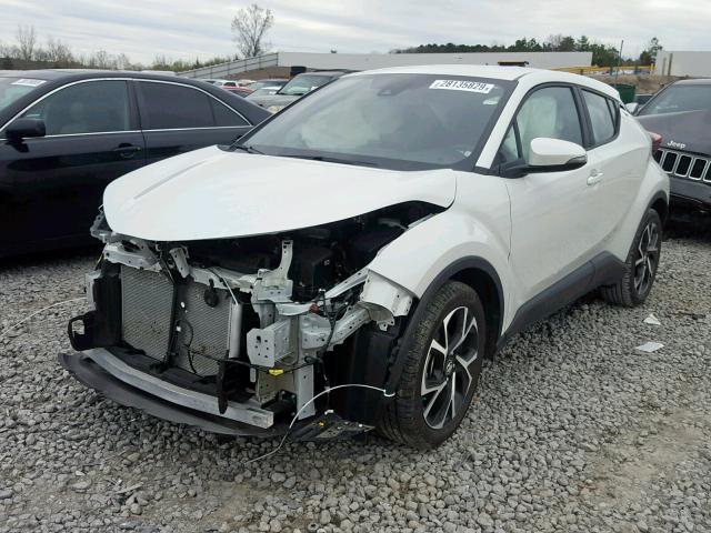 NMTKHMBX4JR054479 - 2018 TOYOTA C-HR XLE WHITE photo 2