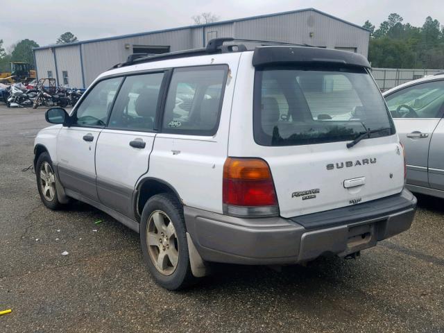 JF1SF6555XH712875 - 1999 SUBARU FORESTER S WHITE photo 3