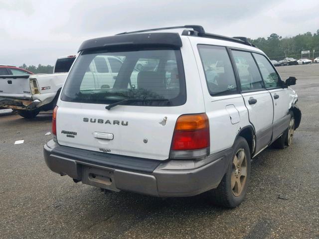 JF1SF6555XH712875 - 1999 SUBARU FORESTER S WHITE photo 4