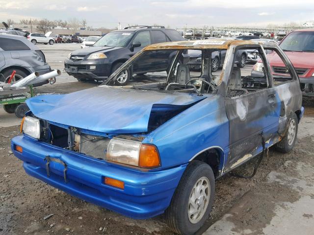 KNJPT06H4N6116130 - 1992 FORD FESTIVA GL BLUE photo 2