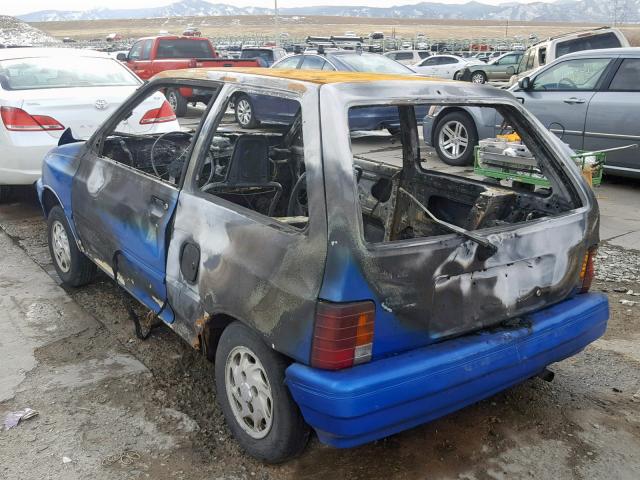 KNJPT06H4N6116130 - 1992 FORD FESTIVA GL BLUE photo 3