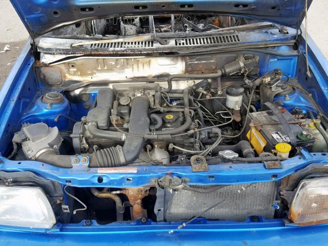 KNJPT06H4N6116130 - 1992 FORD FESTIVA GL BLUE photo 7