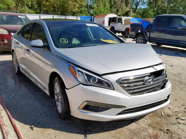 5NPE34AF3FH118028 - 2015 HYUNDAI SONATA SPO SILVER photo 1