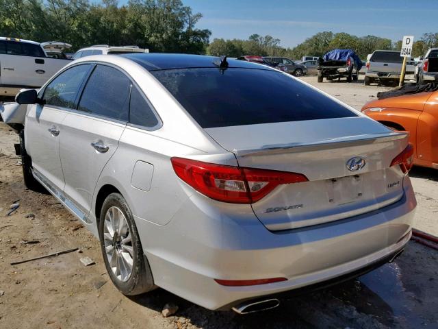 5NPE34AF3FH118028 - 2015 HYUNDAI SONATA SPO SILVER photo 3