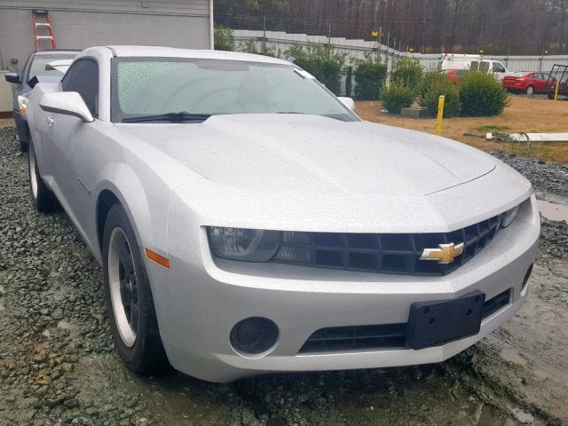 2G1FE1E39D9148155 - 2013 CHEVROLET CAMARO LS SILVER photo 1