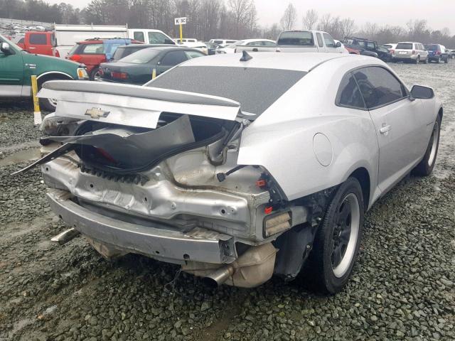 2G1FE1E39D9148155 - 2013 CHEVROLET CAMARO LS SILVER photo 4