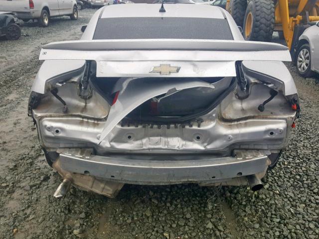 2G1FE1E39D9148155 - 2013 CHEVROLET CAMARO LS SILVER photo 9