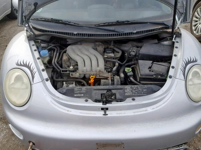 3VWCB21C32M402958 - 2002 VOLKSWAGEN NEW BEETLE SILVER photo 7