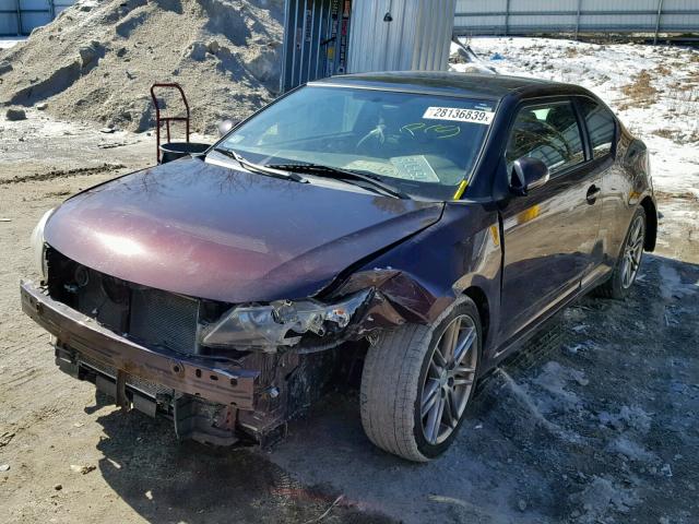 JTKJF5C78B3015025 - 2011 TOYOTA SCION TC ბურგუნდია ფოტო 2