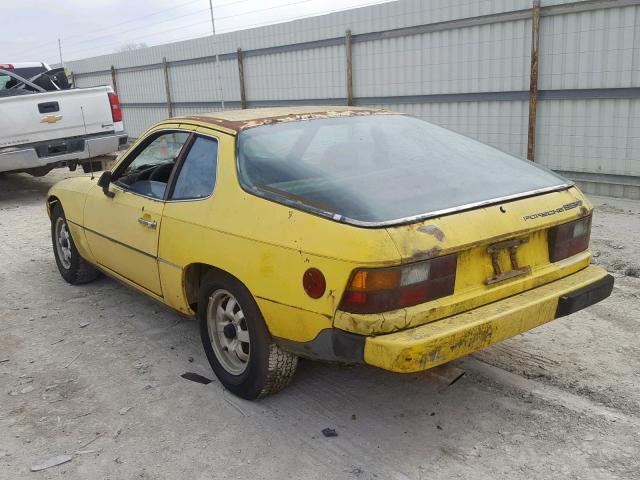 9248200349 - 1978 PORSCHE 924 YELLOW photo 3