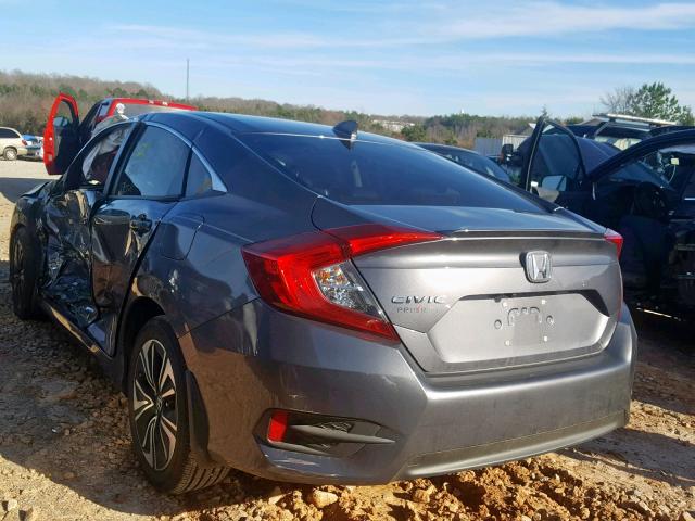 JHMFC1F76JX032647 - 2018 HONDA CIVIC EXL GRAY photo 3