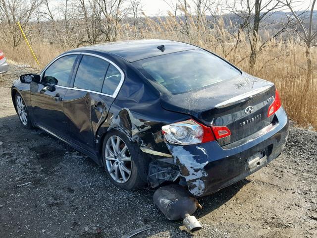 JNKCV61F39M050318 - 2009 INFINITI G37 BLACK photo 3