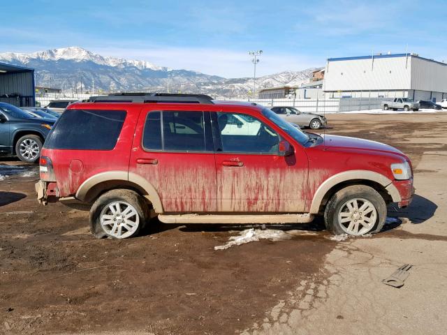 1FMEU7EE6AUB15750 - 2010 FORD EXPLORER E RED photo 9