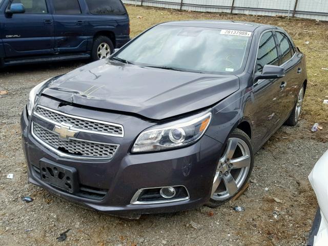 1G11J5SX0DF203071 - 2013 CHEVROLET MALIBU LTZ GRAY photo 2