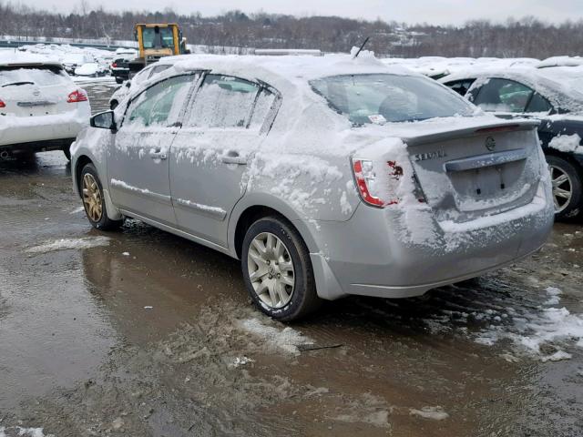 3N1AB6AP4BL602017 - 2011 NISSAN SENTRA 2.0 SILVER photo 3