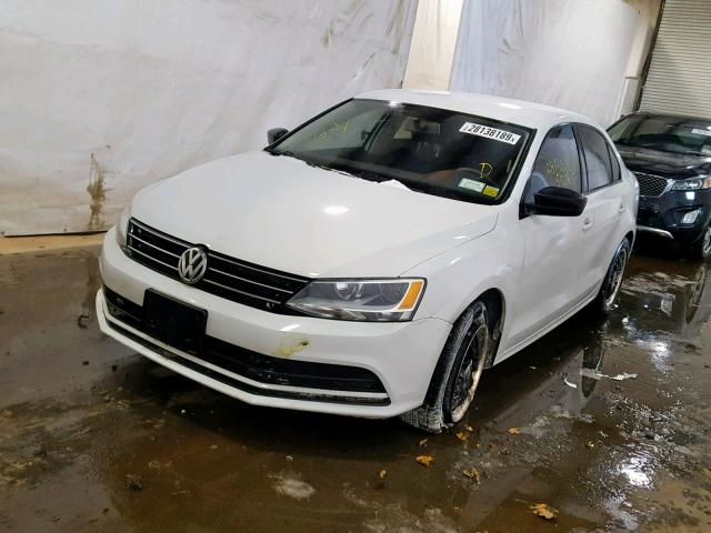 3VW2K7AJ8FM419221 - 2015 VOLKSWAGEN JETTA BASE Սպիտակ լուսանկար 2