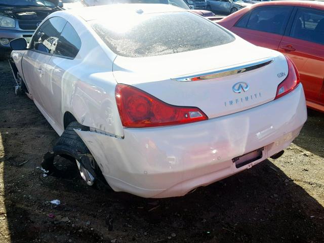 JN1CV6EL4DM981553 - 2013 INFINITI G37 WHITE photo 3