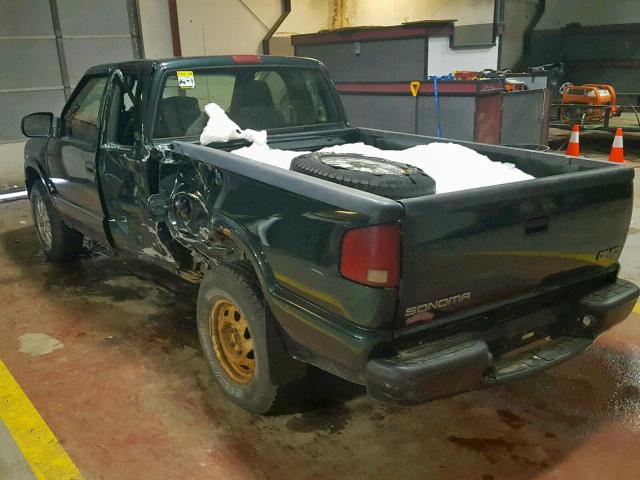 1GTDT19W128216269 - 2002 GMC SONOMA GREEN photo 3