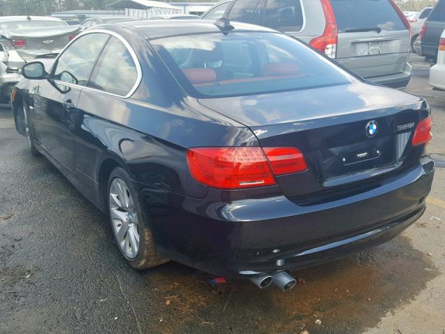 WBAKE5C5XCE755689 - 2012 BMW 328 I SULE BLACK photo 3