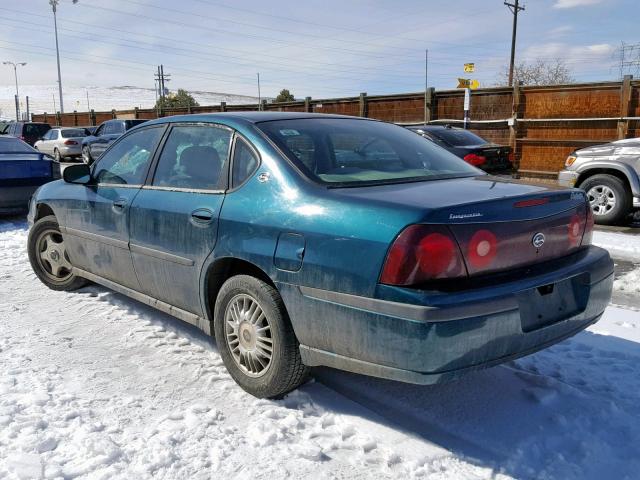 2G1WF55E3Y9288794 - 2000 CHEVROLET IMPALA GREEN photo 3