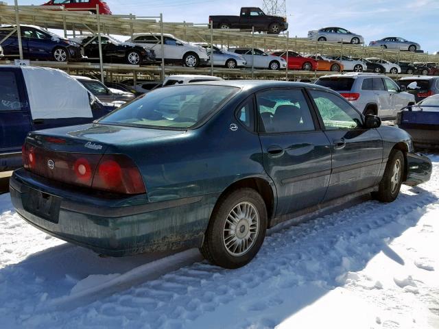 2G1WF55E3Y9288794 - 2000 CHEVROLET IMPALA GREEN photo 4