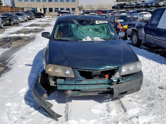 2G1WF55E3Y9288794 - 2000 CHEVROLET IMPALA GREEN photo 9