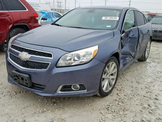 1G11E5SA8DF249621 - 2013 CHEVROLET MALIBU 2LT BLUE photo 2