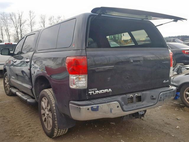 5TFHY5F13CX211309 - 2012 TOYOTA TUNDRA CRE BLACK photo 3