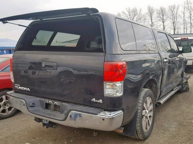 5TFHY5F13CX211309 - 2012 TOYOTA TUNDRA CRE BLACK photo 4