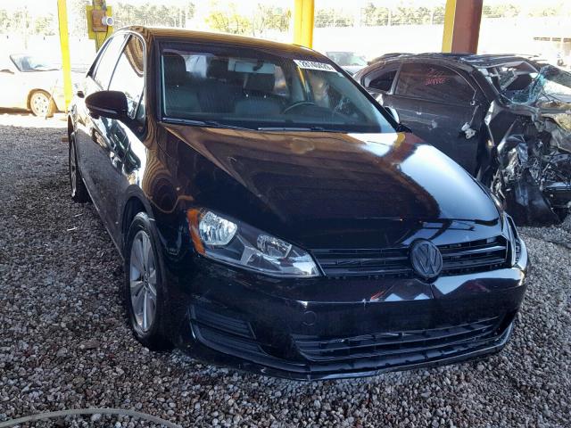 3VW2A7AU0FM084517 - 2015 VOLKSWAGEN GOLF TDI BLACK photo 1