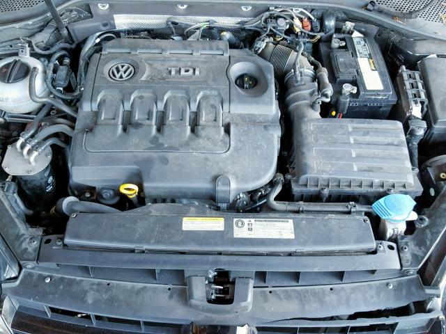 3VW2A7AU0FM084517 - 2015 VOLKSWAGEN GOLF TDI BLACK photo 7