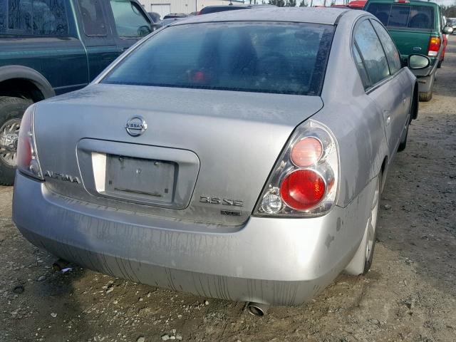 1N4BL11E95C123050 - 2005 NISSAN ALTIMA SE SILVER photo 4