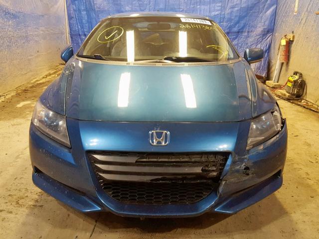 JHMZF1D48CS003275 - 2012 HONDA CR-Z BLUE photo 9