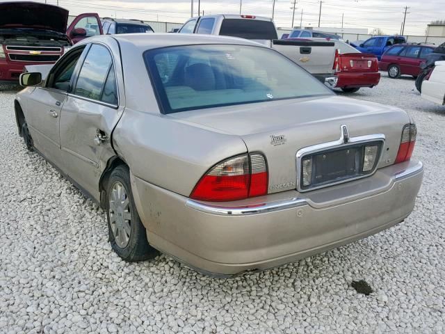 1LNHM86S84Y651880 - 2004 LINCOLN LS TAN photo 3