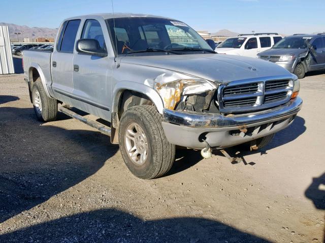 1B7HG48N62S510012 - 2002 DODGE DAKOTA QUA SILVER photo 1