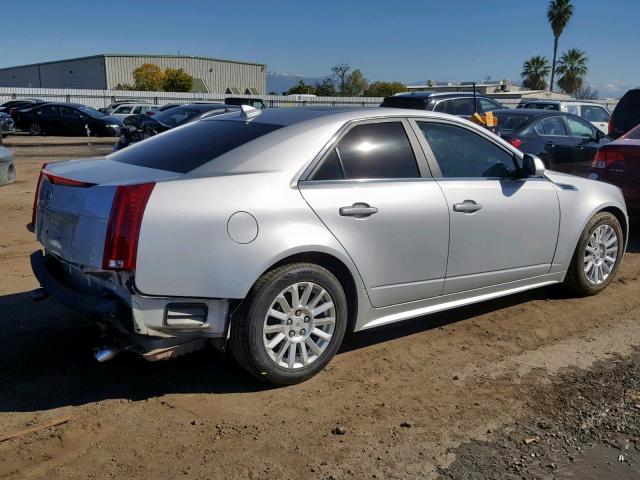 1G6DG5EG6A0125640 - 2010 CADILLAC CTS LUXURY SILVER photo 4