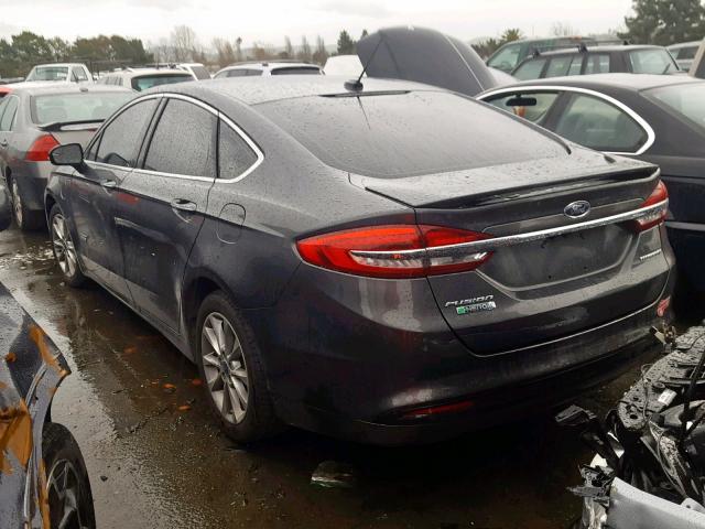 3FA6P0SUXHR209687 - 2017 FORD FUSION TIT GRAY photo 3